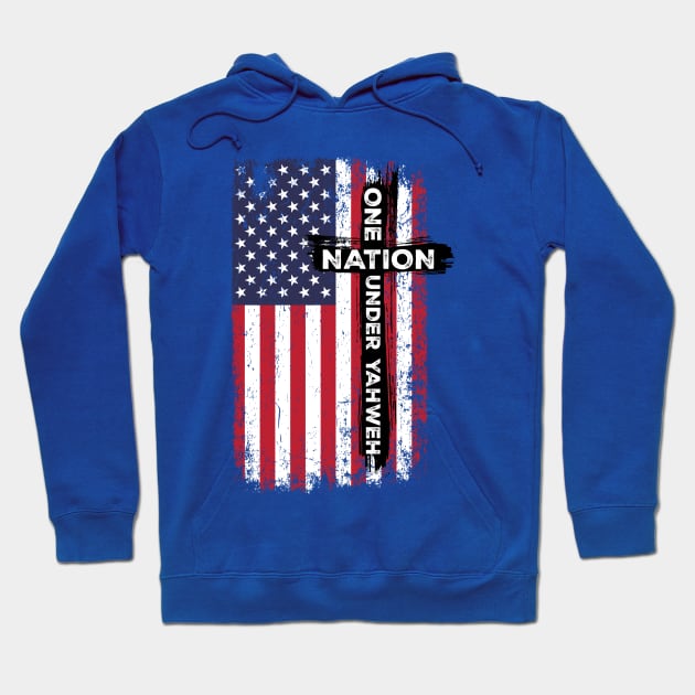 One Nation Under Yahweh Hoodie by CalledandChosenApparel